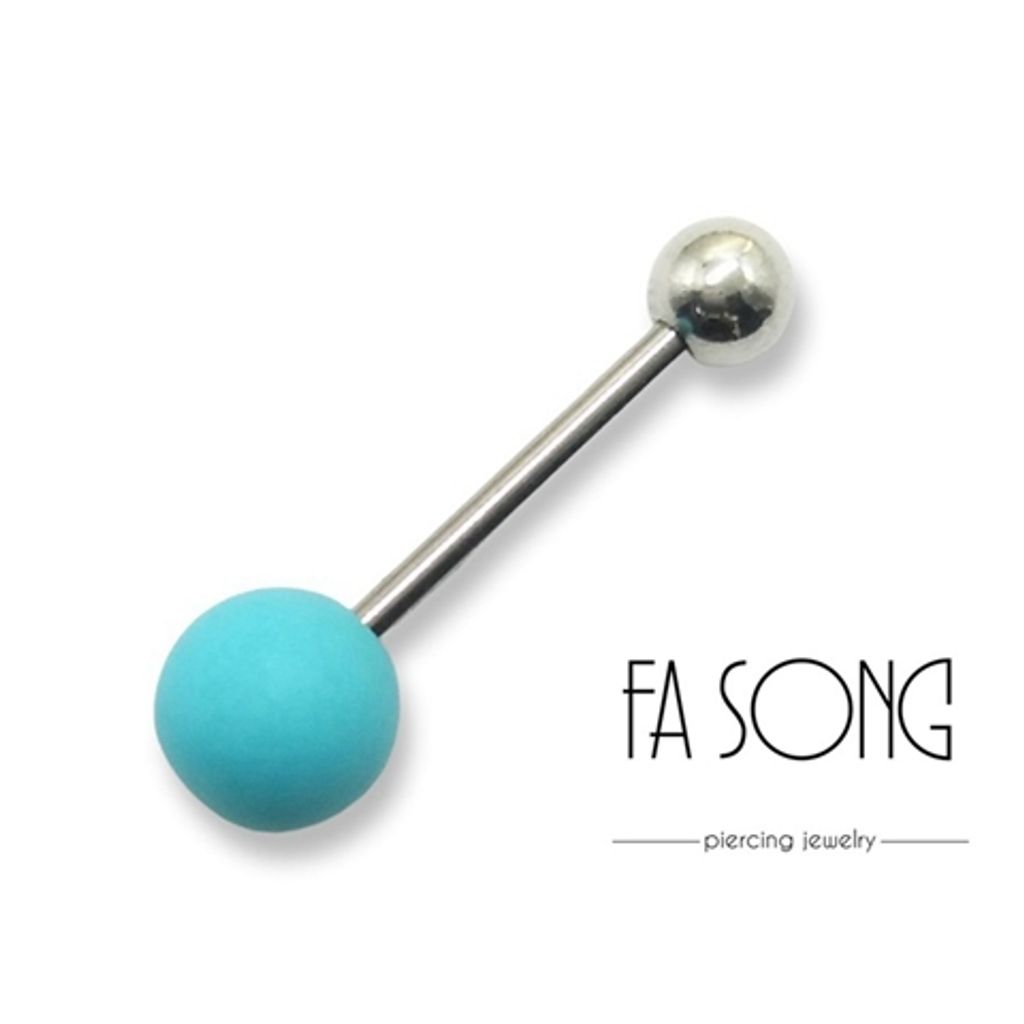 漾彩 舌環_粉藍