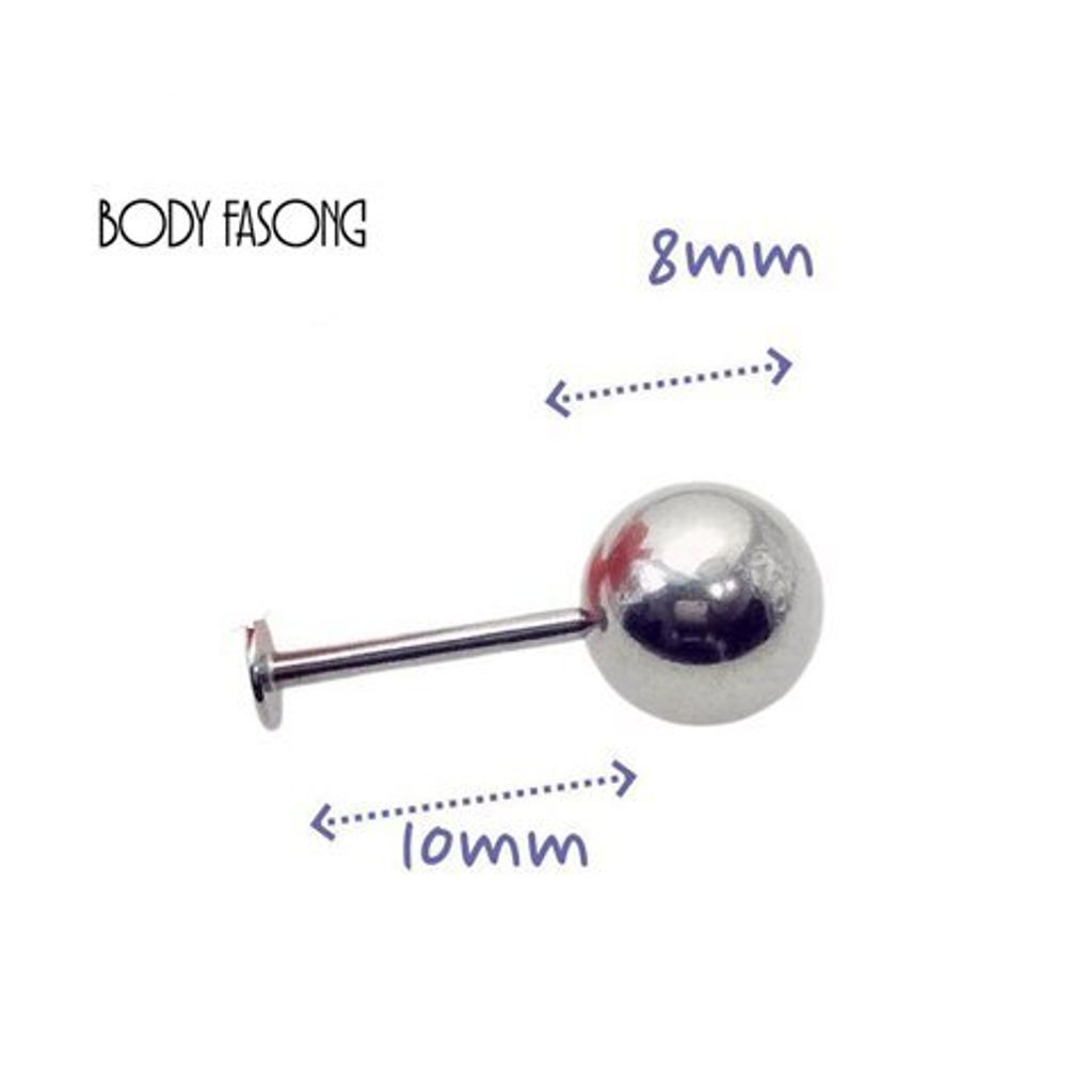 超誇張大面徑唇環-長10mm_8
