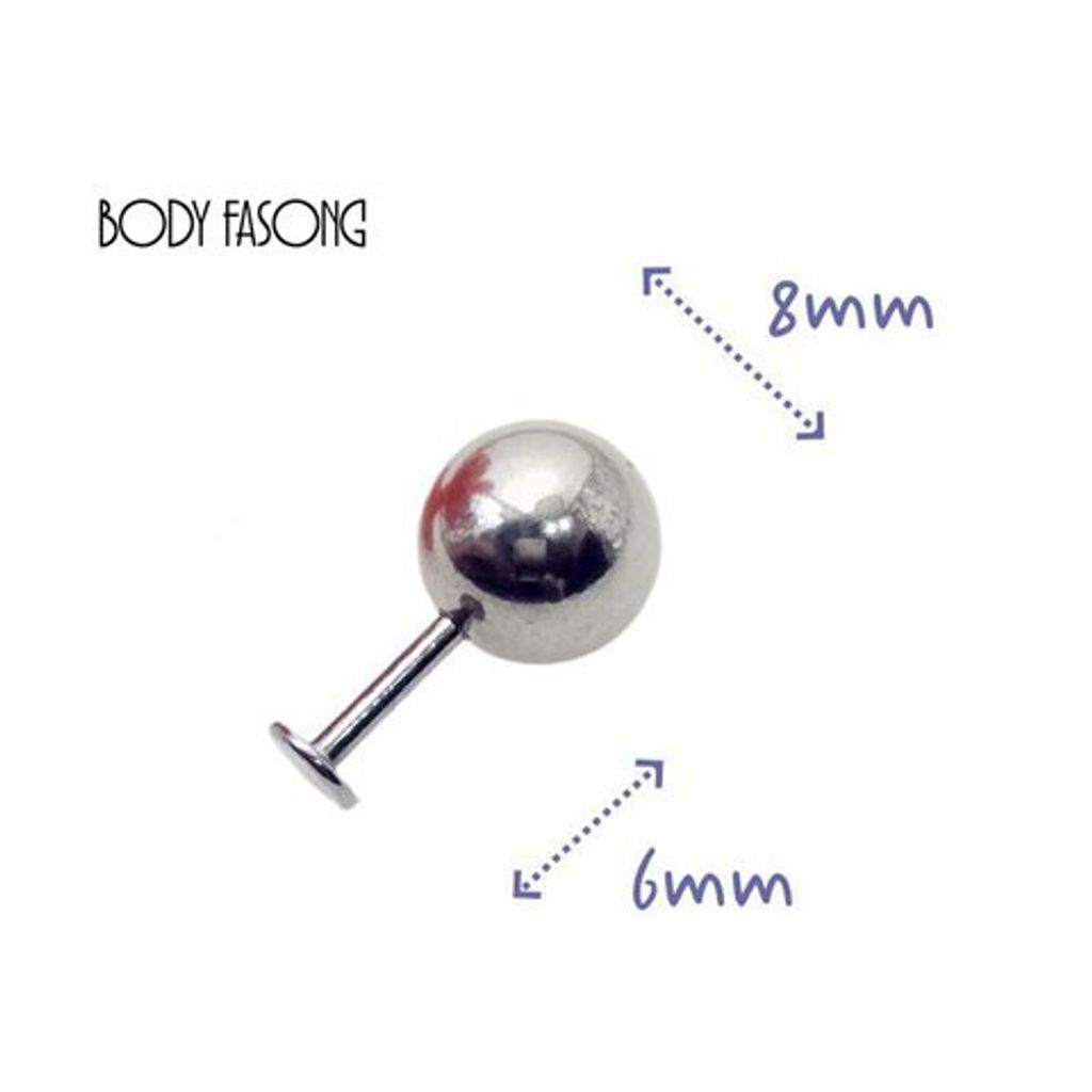 超誇張大面徑唇環-長6mm_8