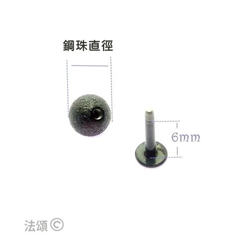 超誇張大面徑亞光黑唇環-尺寸