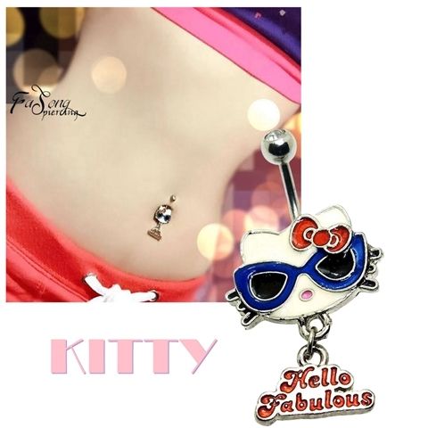 肚臍環 Kitty fabulous