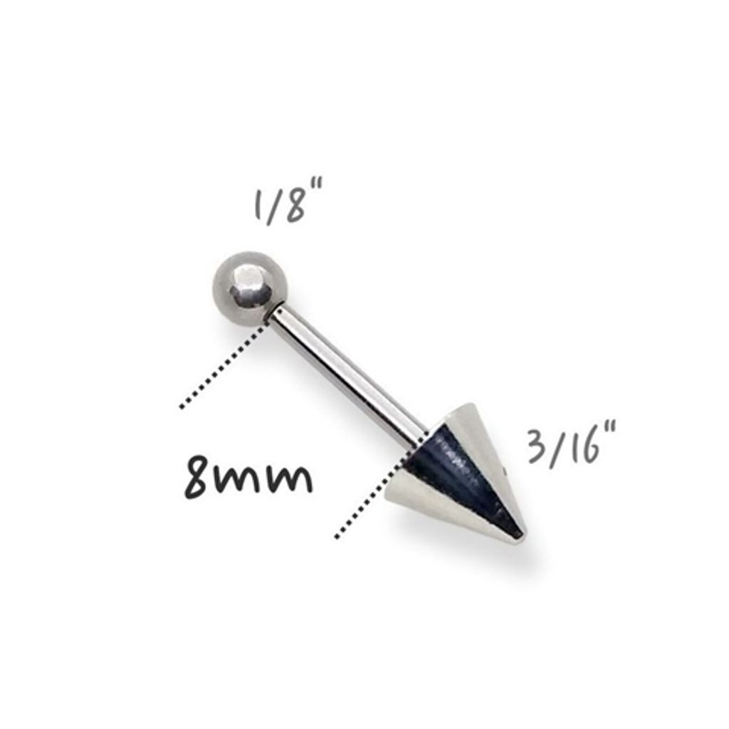 16G錐形耳針_長8mm錐5