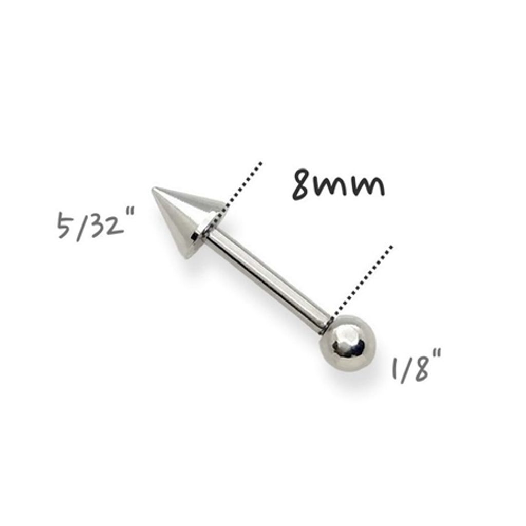 16G錐形耳針_長8mm錐4