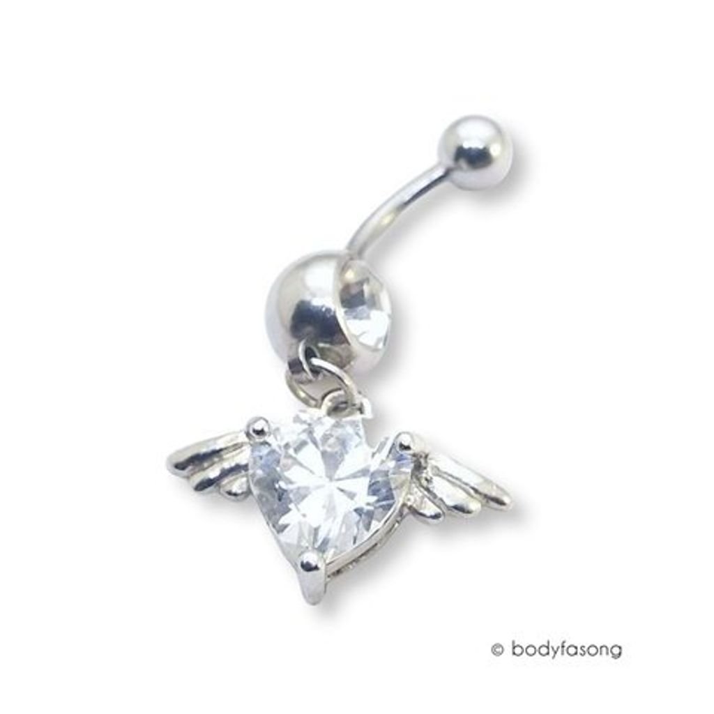 愛神邱比特 肚臍環_白