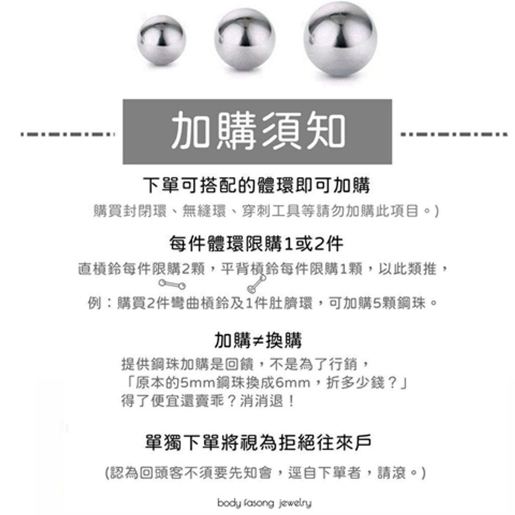 加購須知
