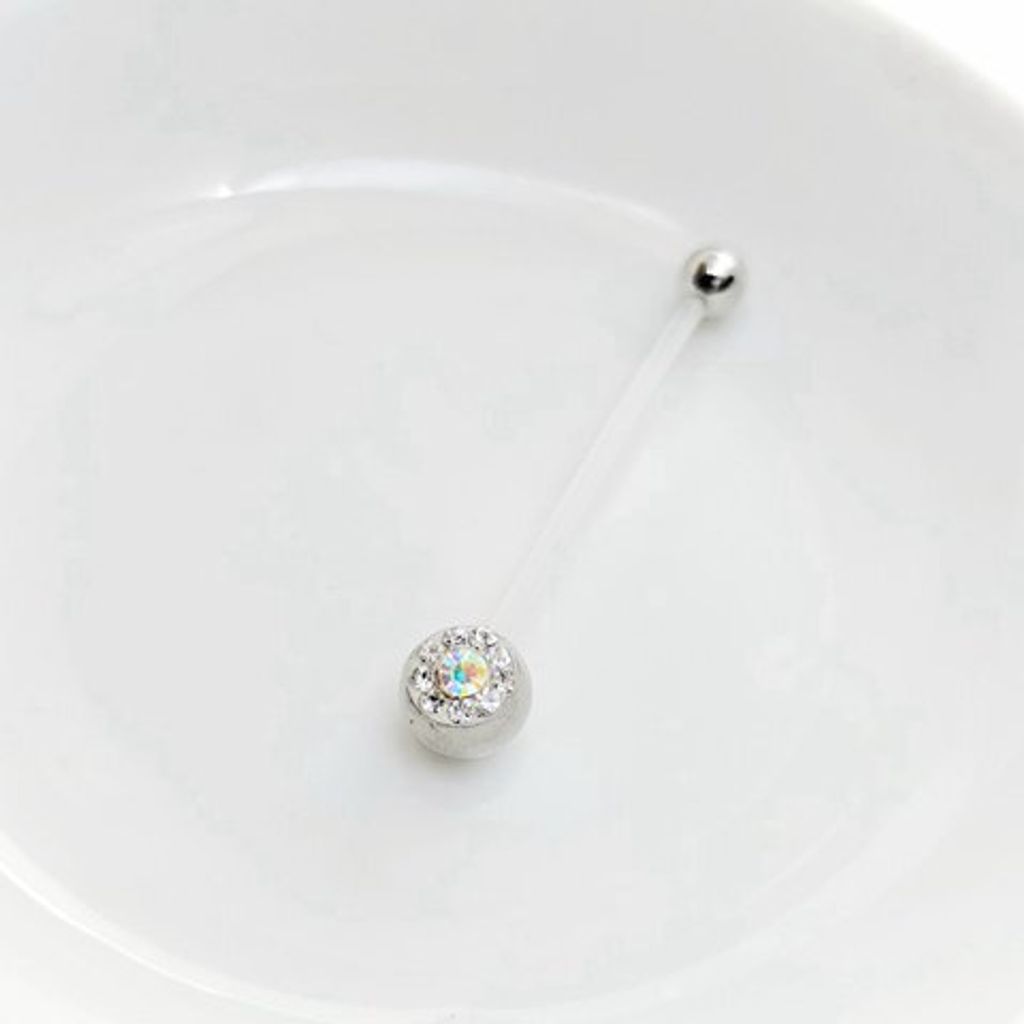 多重鑽面懷孕肚臍環-AB