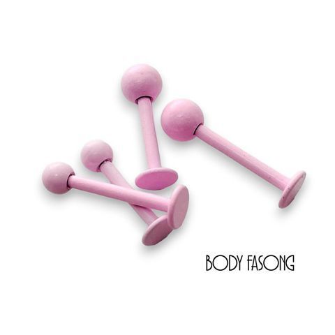 16G粉圓 唇釘 耳針