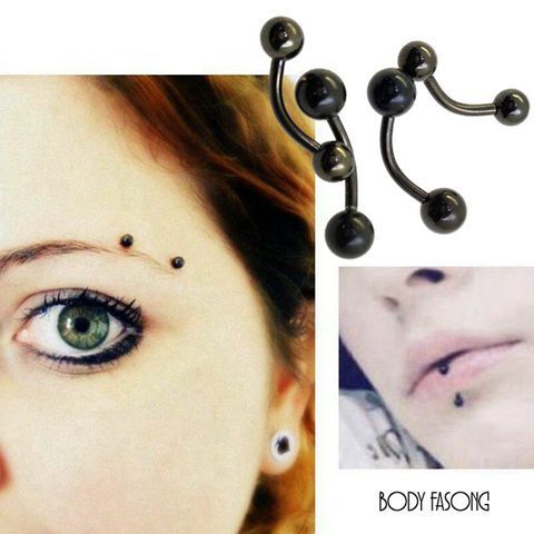 16G黑鈦鋼珠 彎曲槓鈴