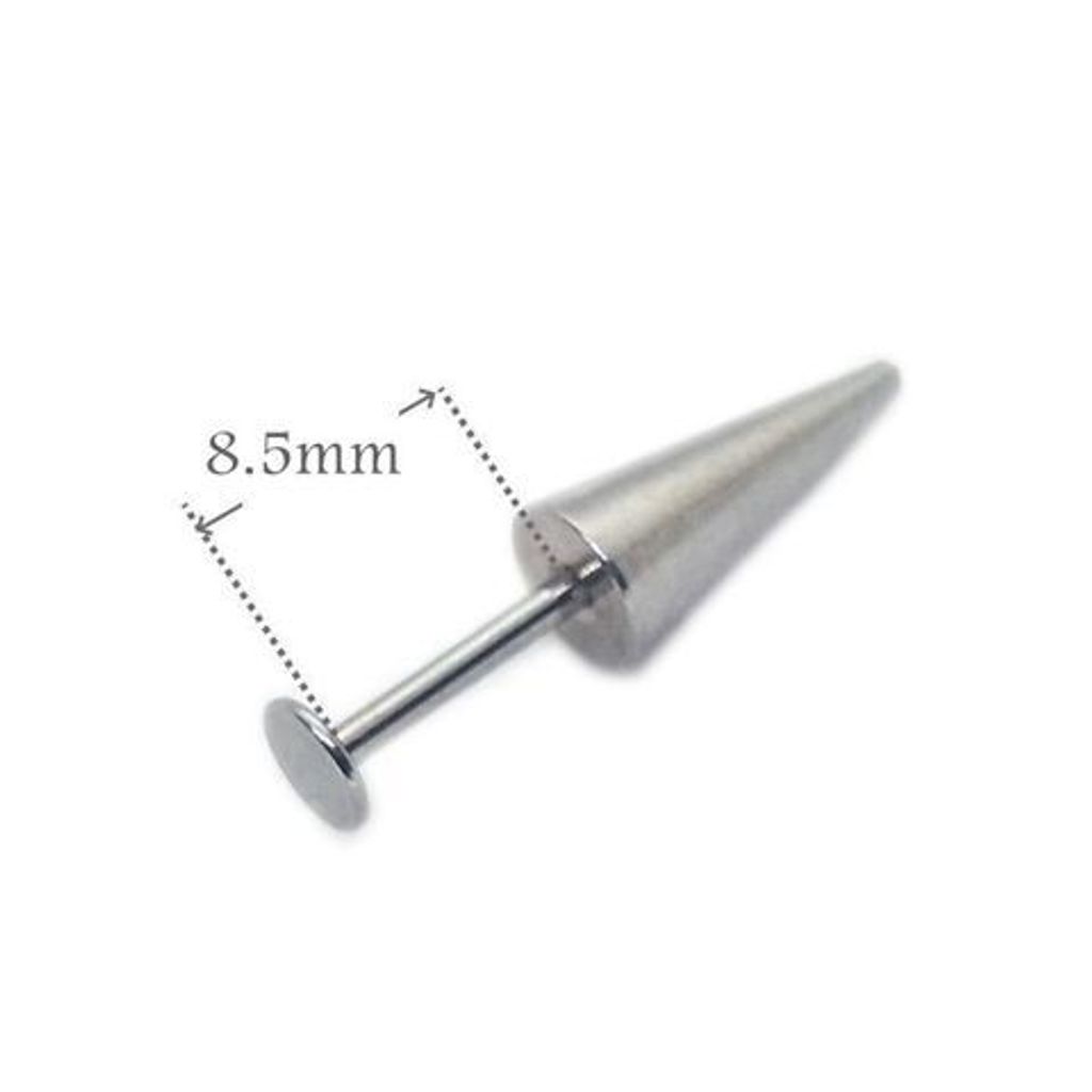 細針長錐 唇環 耳輪 耳針_長8.5mm