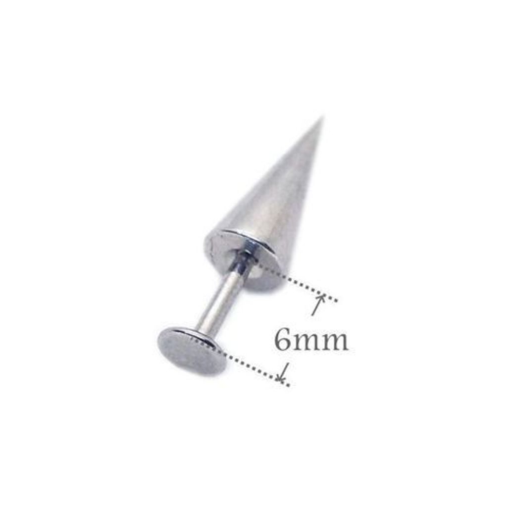 細針長錐 唇環 耳輪 耳針_長6mm