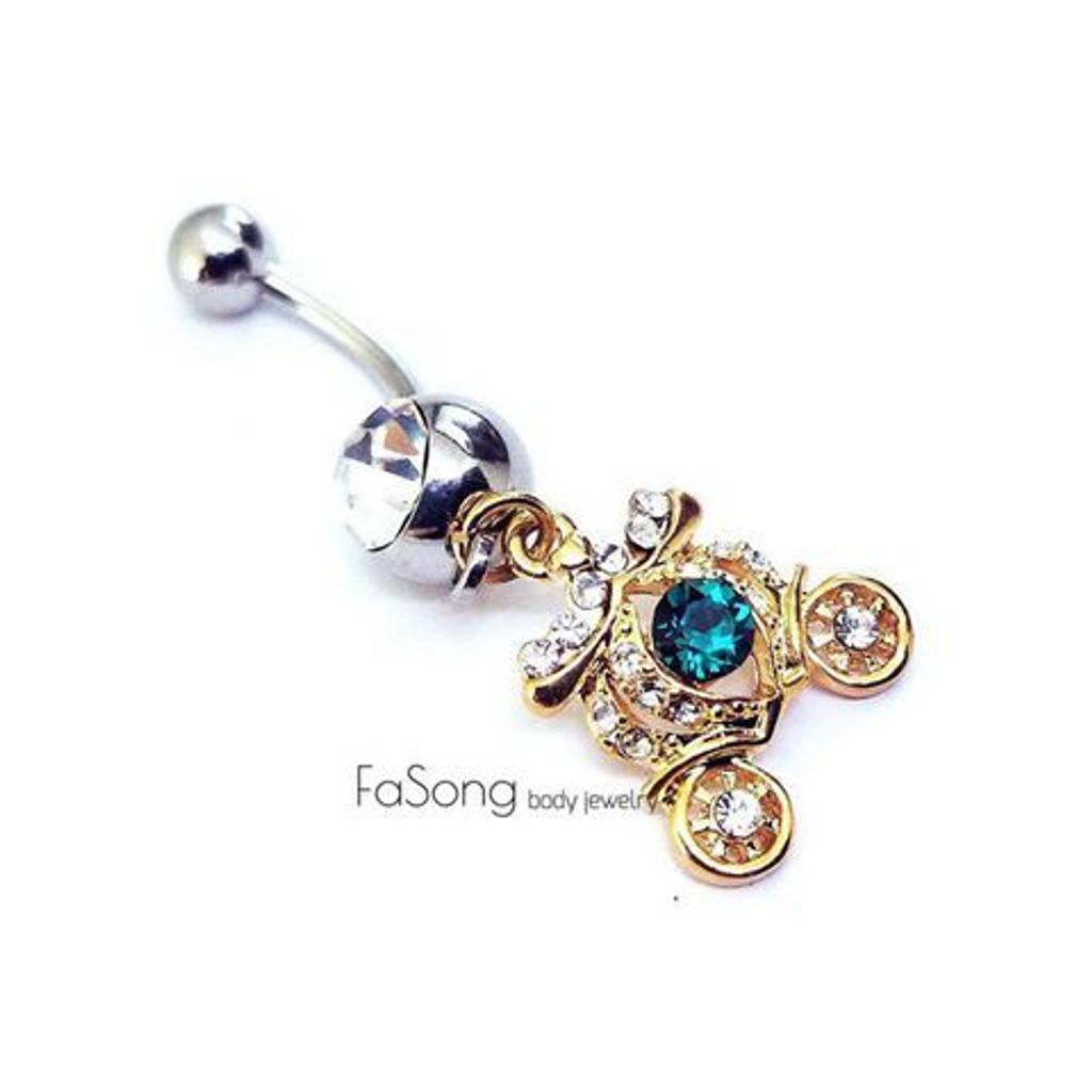 灰姑娘的璀璨夜馬車 肚臍環