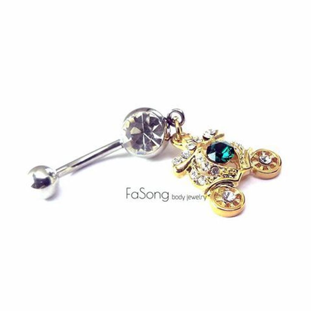 灰姑娘的璀璨夜馬車 肚臍環