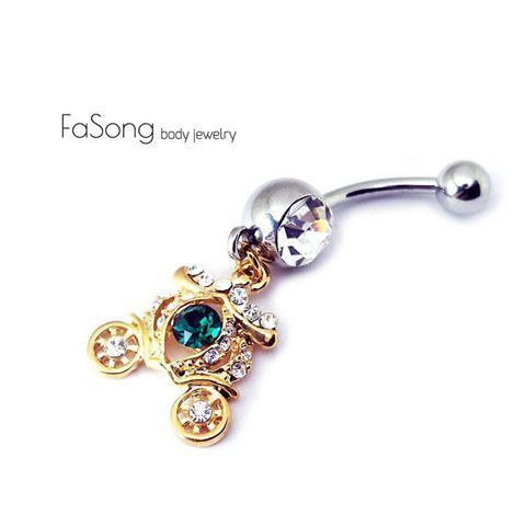 灰姑娘的璀璨夜馬車 肚臍環