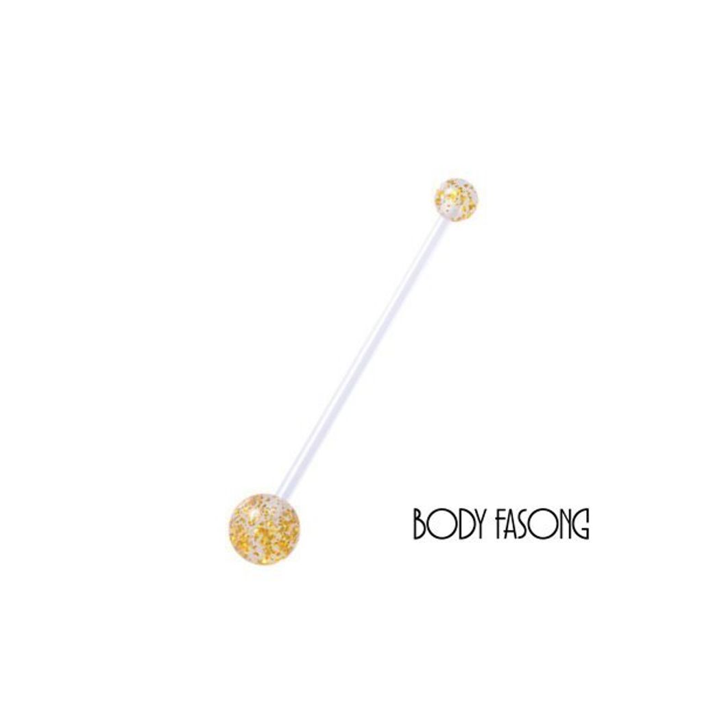 霓彩-懷孕用肚臍環_橙金