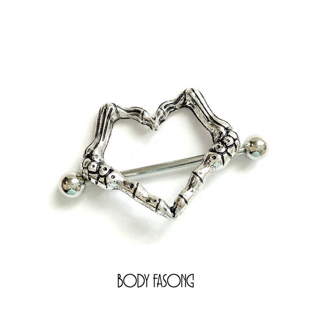 比個骷髏愛 乳頭罩