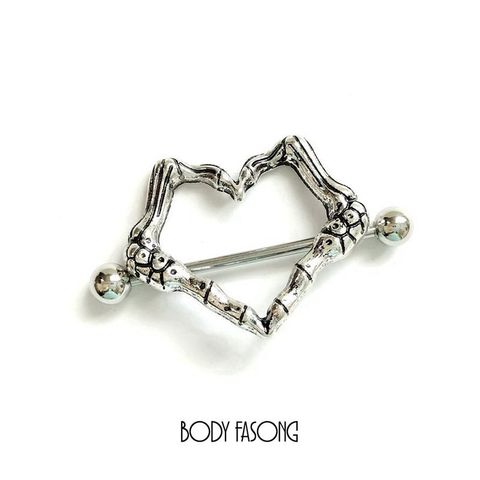 比個骷髏愛 乳頭罩