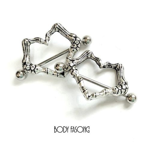 比個骷髏愛 乳頭罩