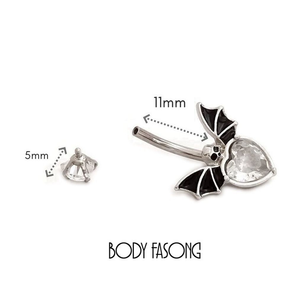 路西法之心 肚臍環 尺寸