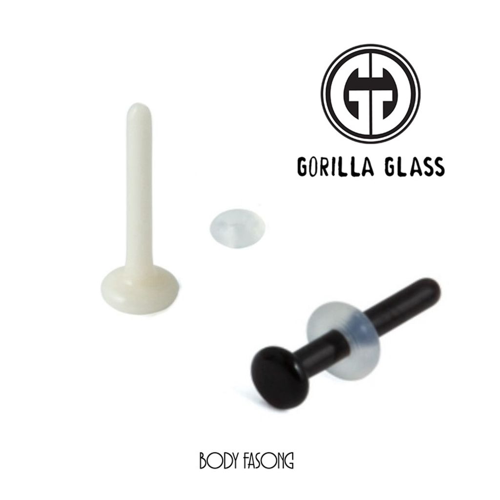 玻璃材質的養耳針、鼻釘