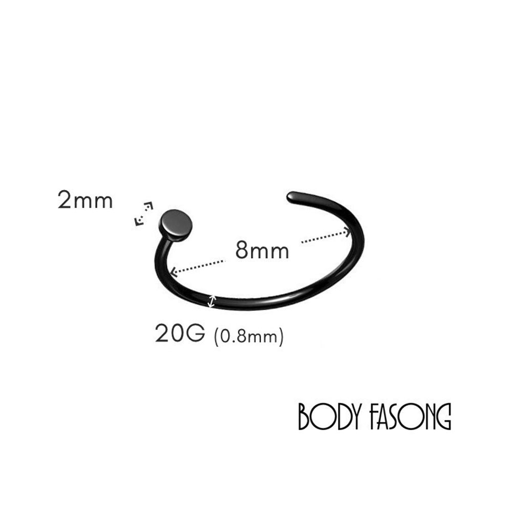 可調式開口環_黑20G