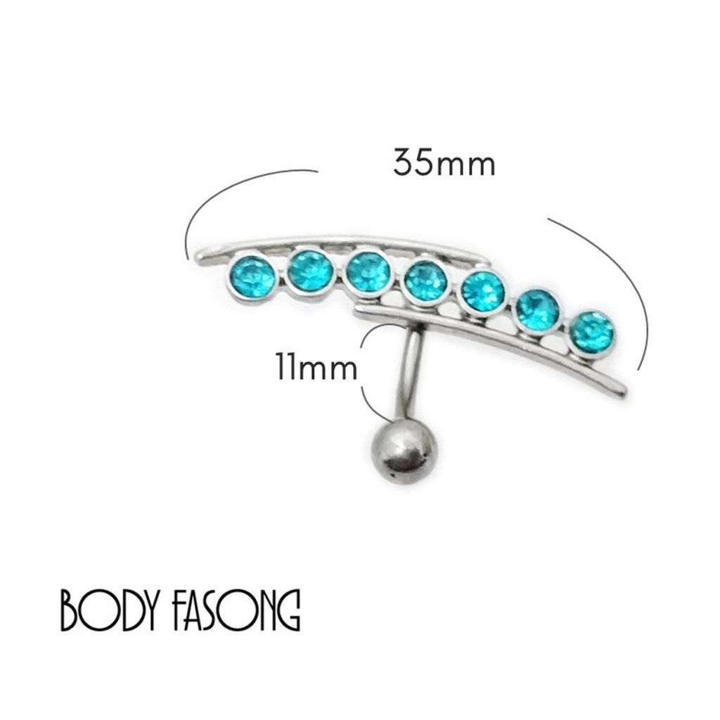 豌豆 可反戴肚臍環 尺寸