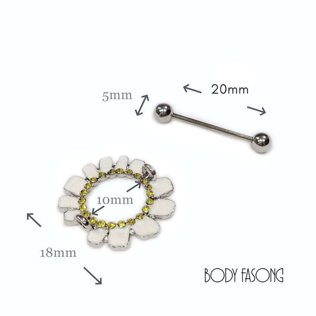 乳環-瑪格麗特 尺寸