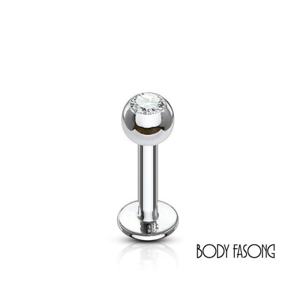 16G鑽面4mm平背槓鈴_白