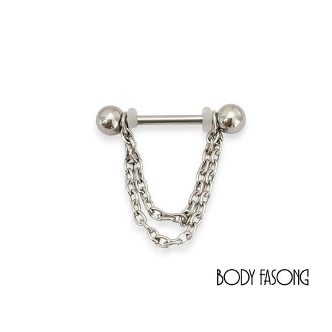 乳環 乳頭槓鈴 雙鏈