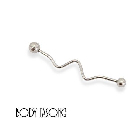 光波-工業耳洞 耳環