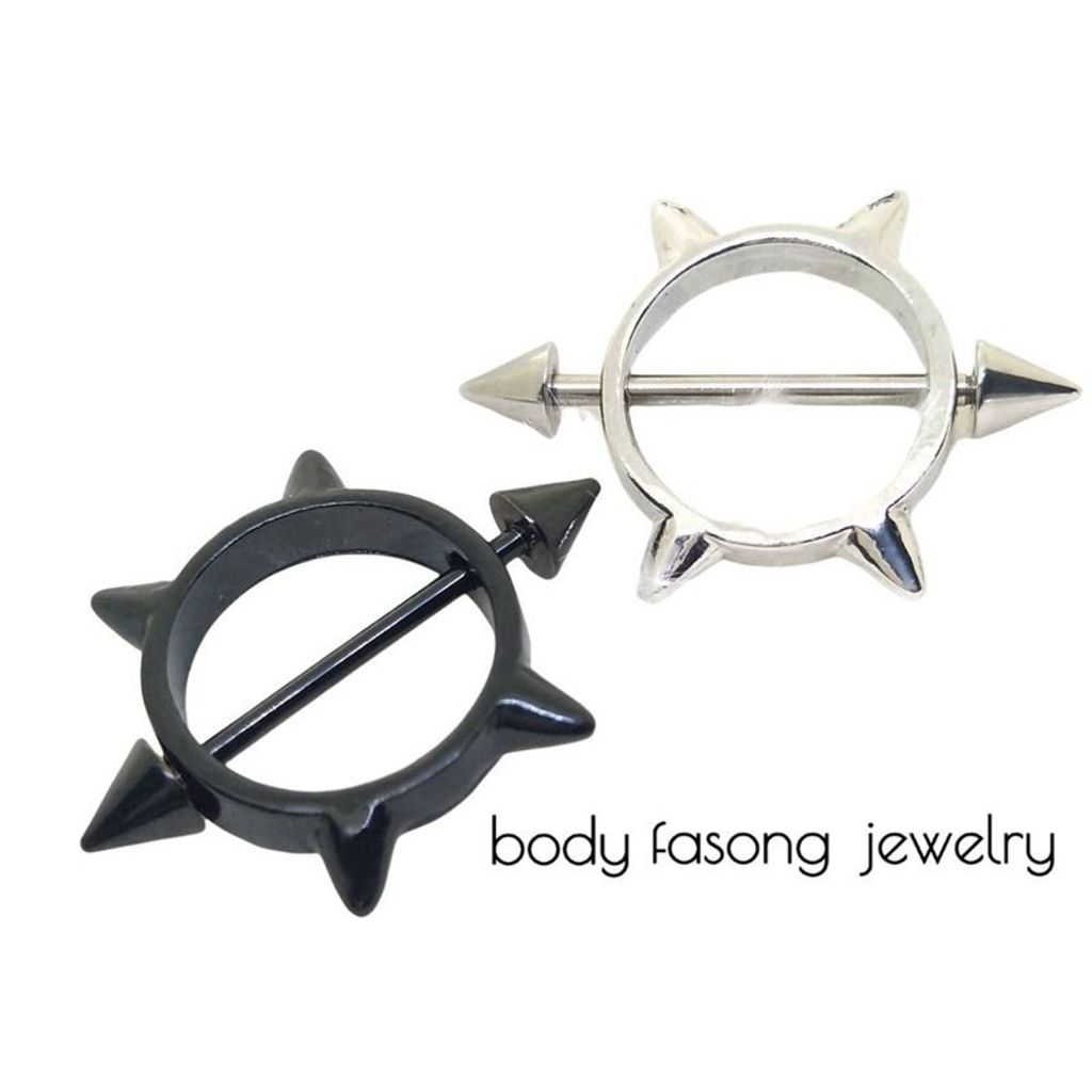 乳環 乳頭罩 14G海盜球