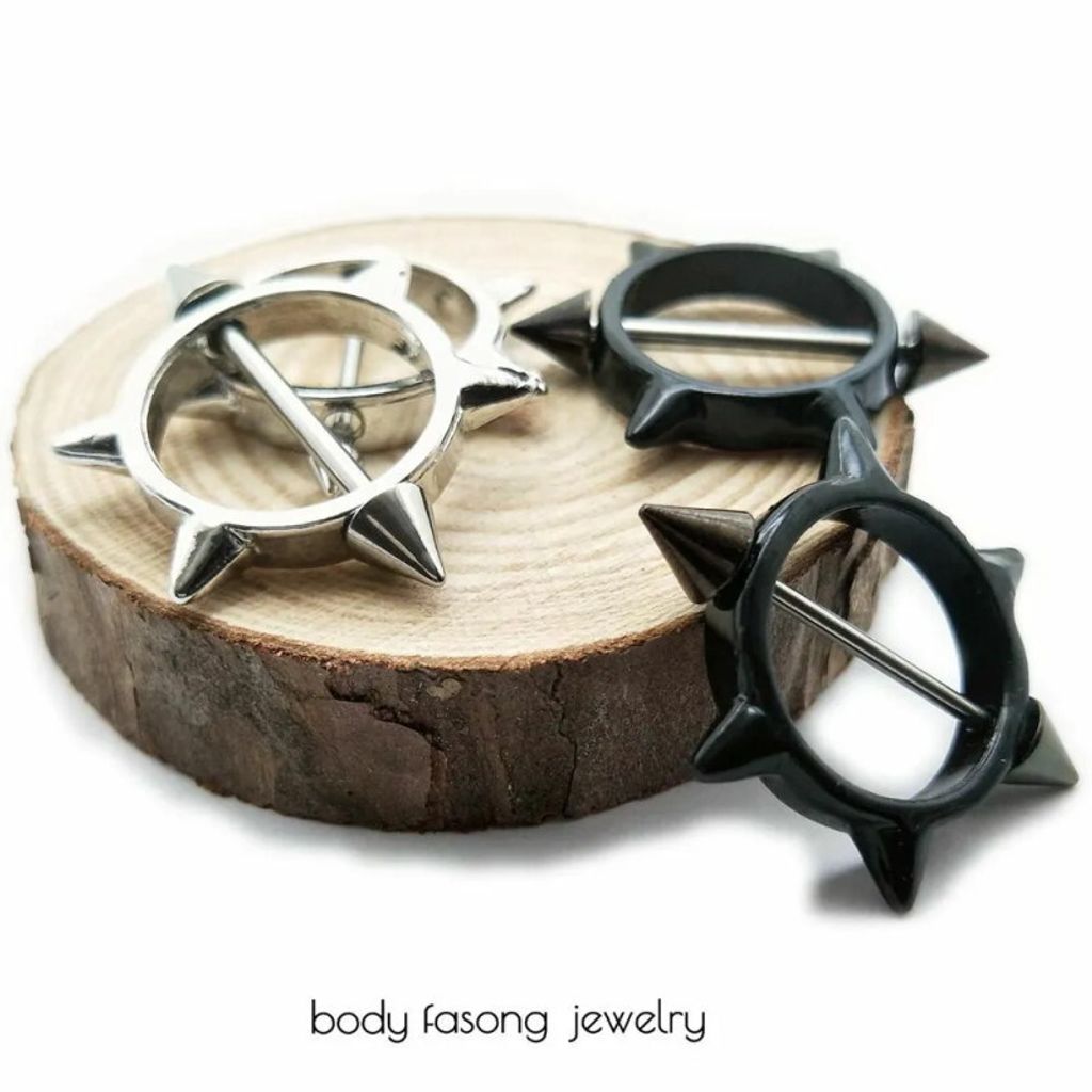 乳環 乳頭罩 14G海盜球