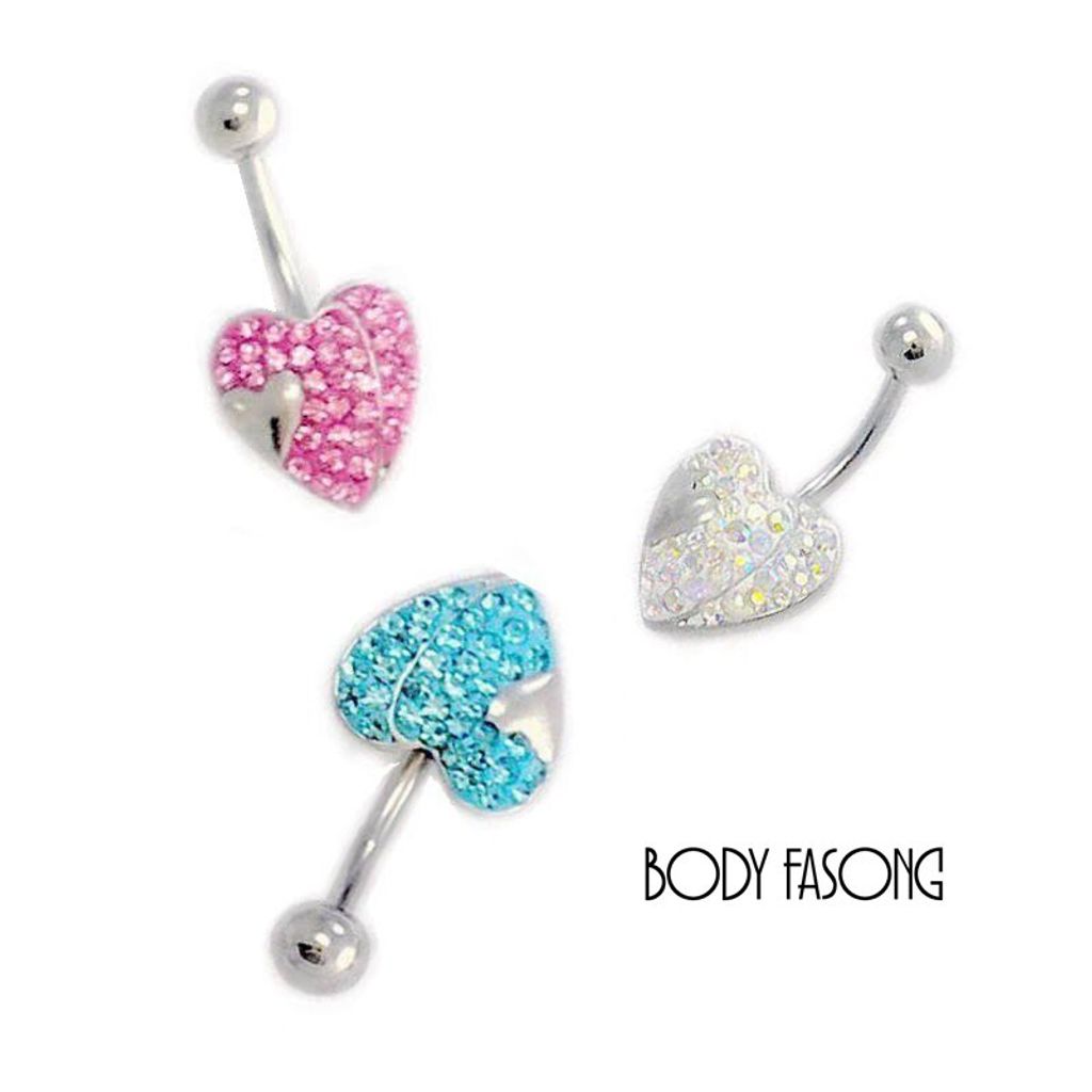 肚臍環-愛意滿鑽