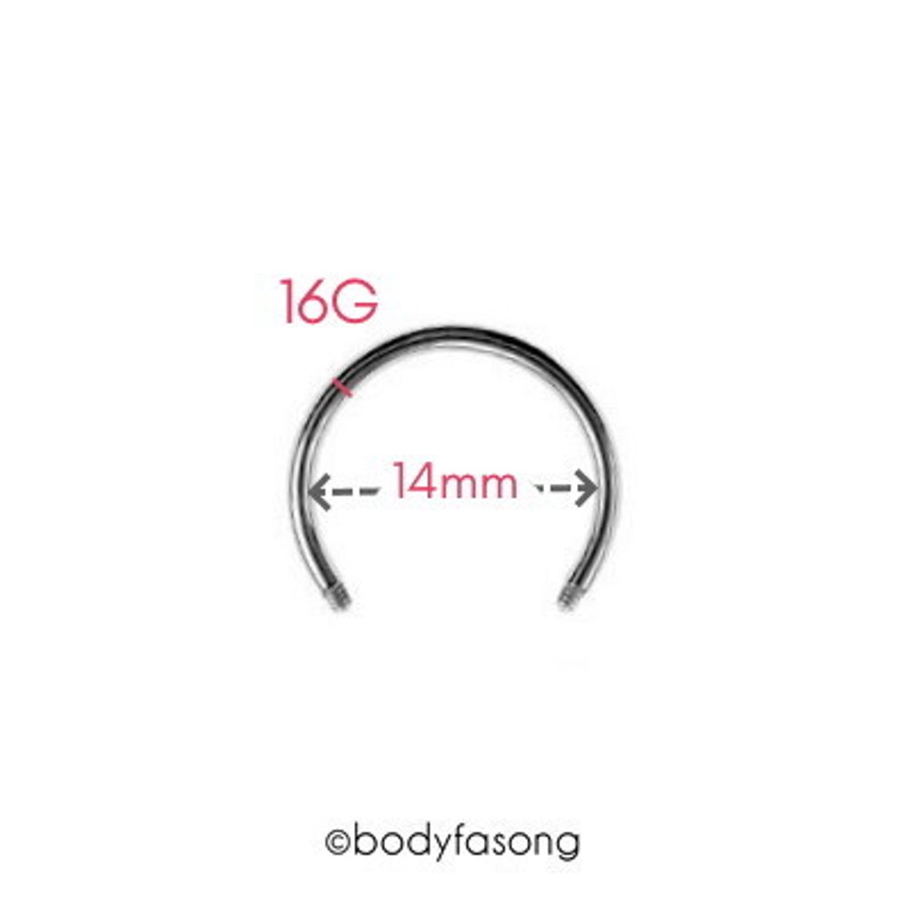 馬蹄槓16G-14mm