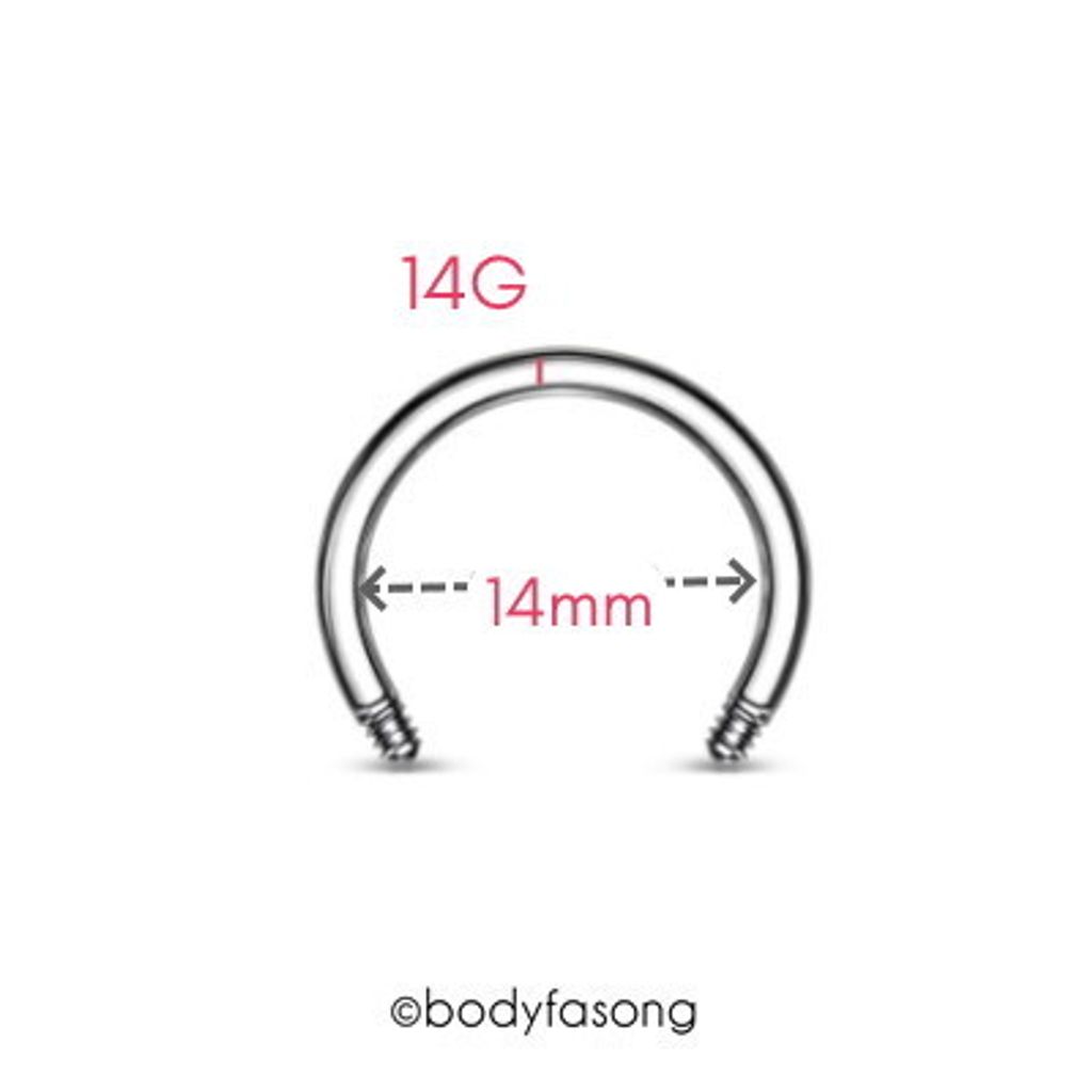 馬蹄槓14G-14mm