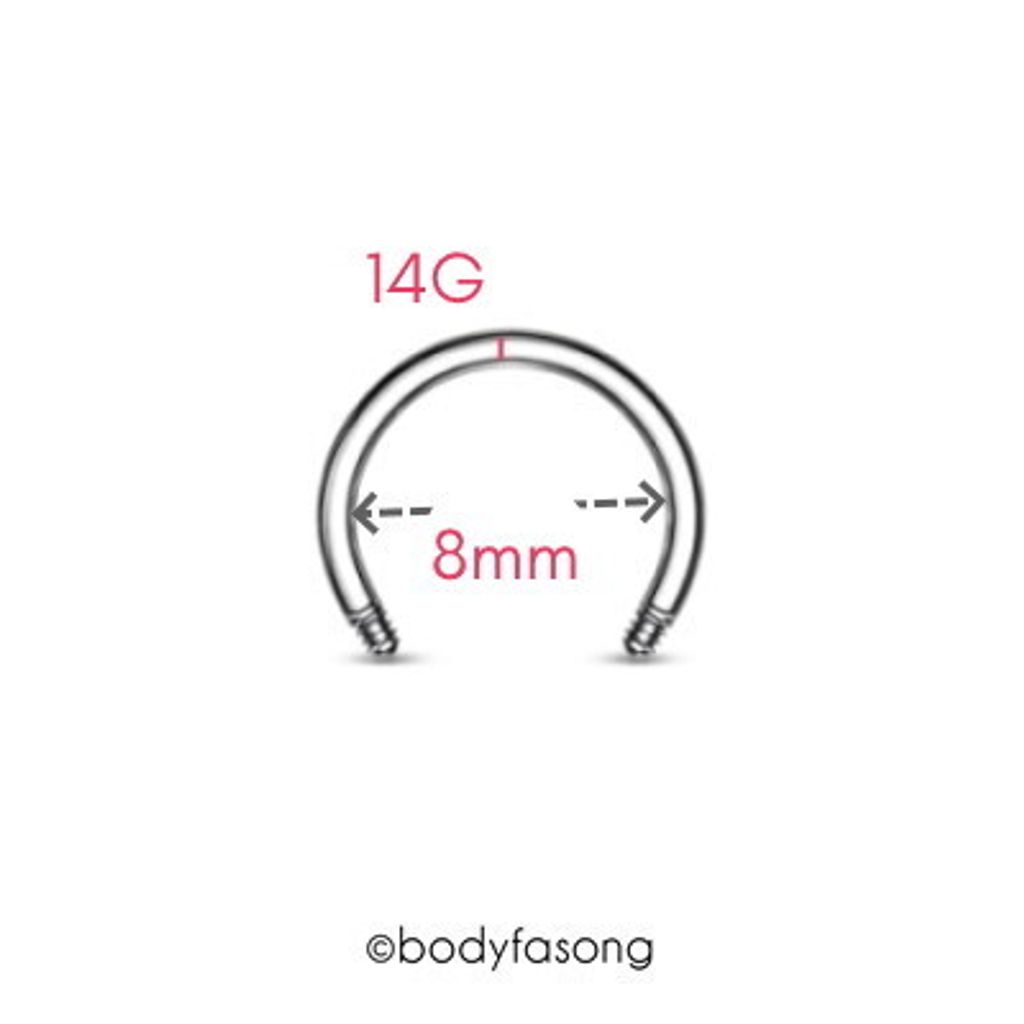 馬蹄槓14G-8mm