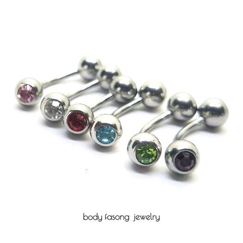 16G鑽珠5mm 彎曲槓鈴