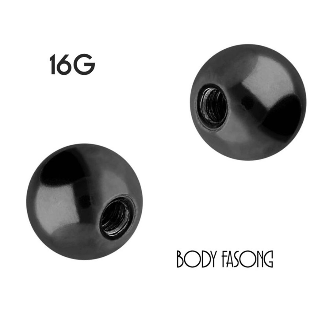 16G黑鈦 醫療鋼轉珠