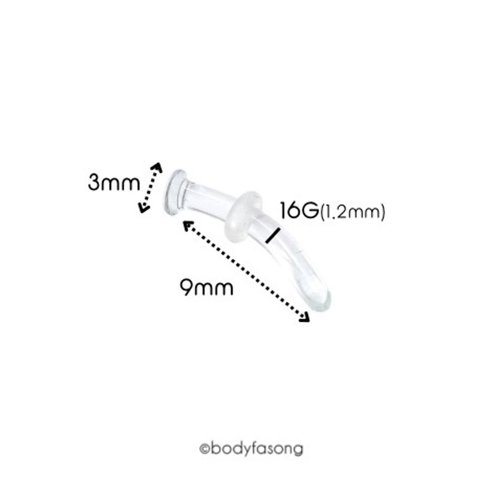 玻璃彎曲槓鈴16G_9mm