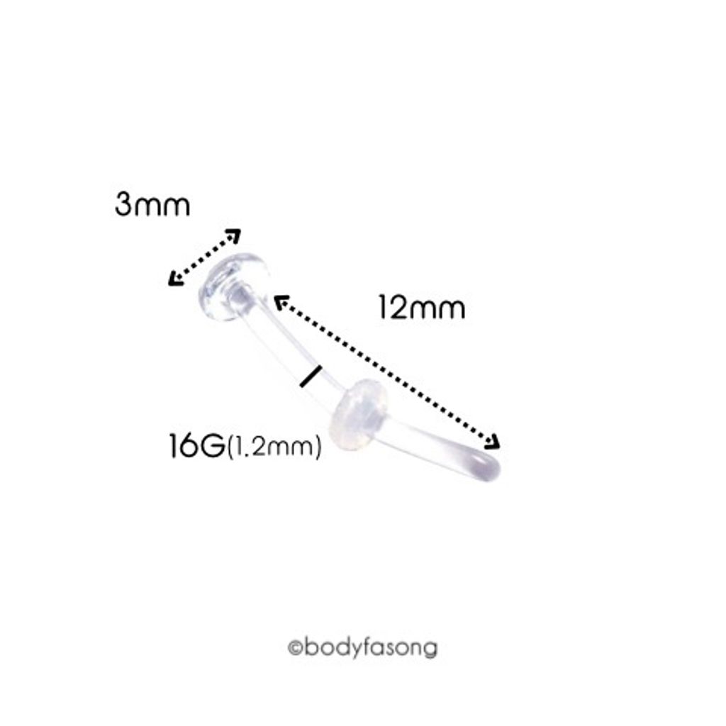 玻璃彎曲槓鈴16G_12mm