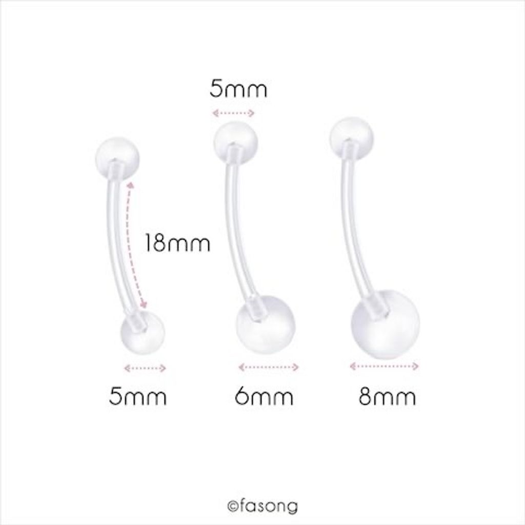 孕婦用肚臍環-基本款-18mm