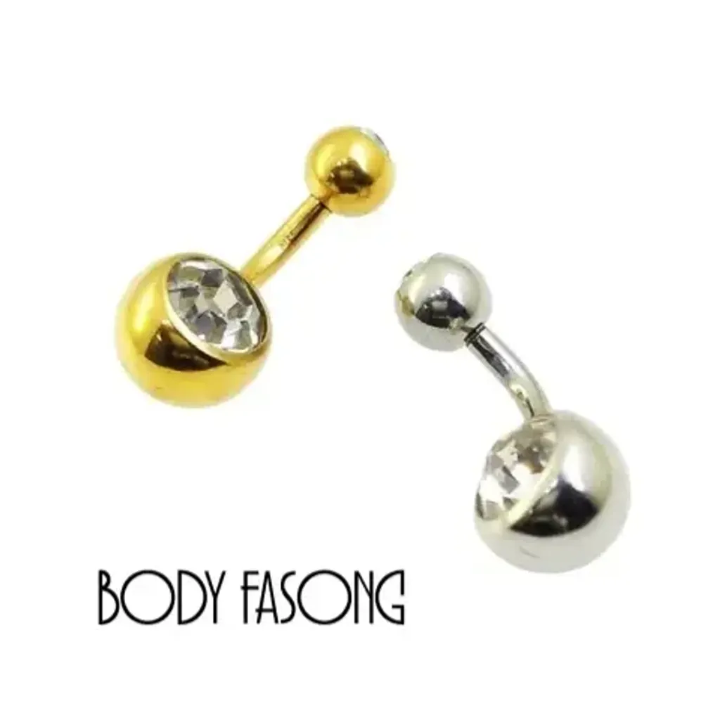 超短針雙鑽款肚臍環