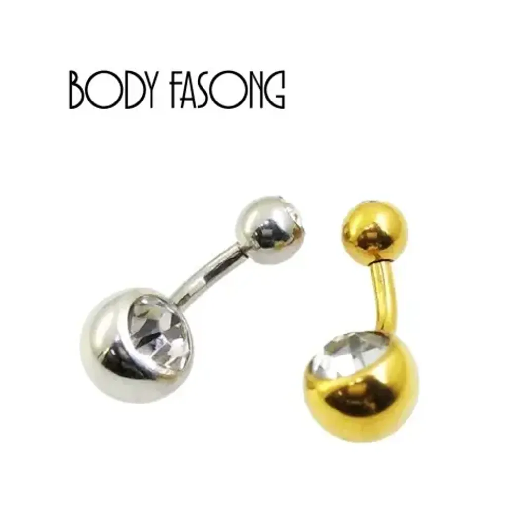 超短針雙鑽款肚臍環