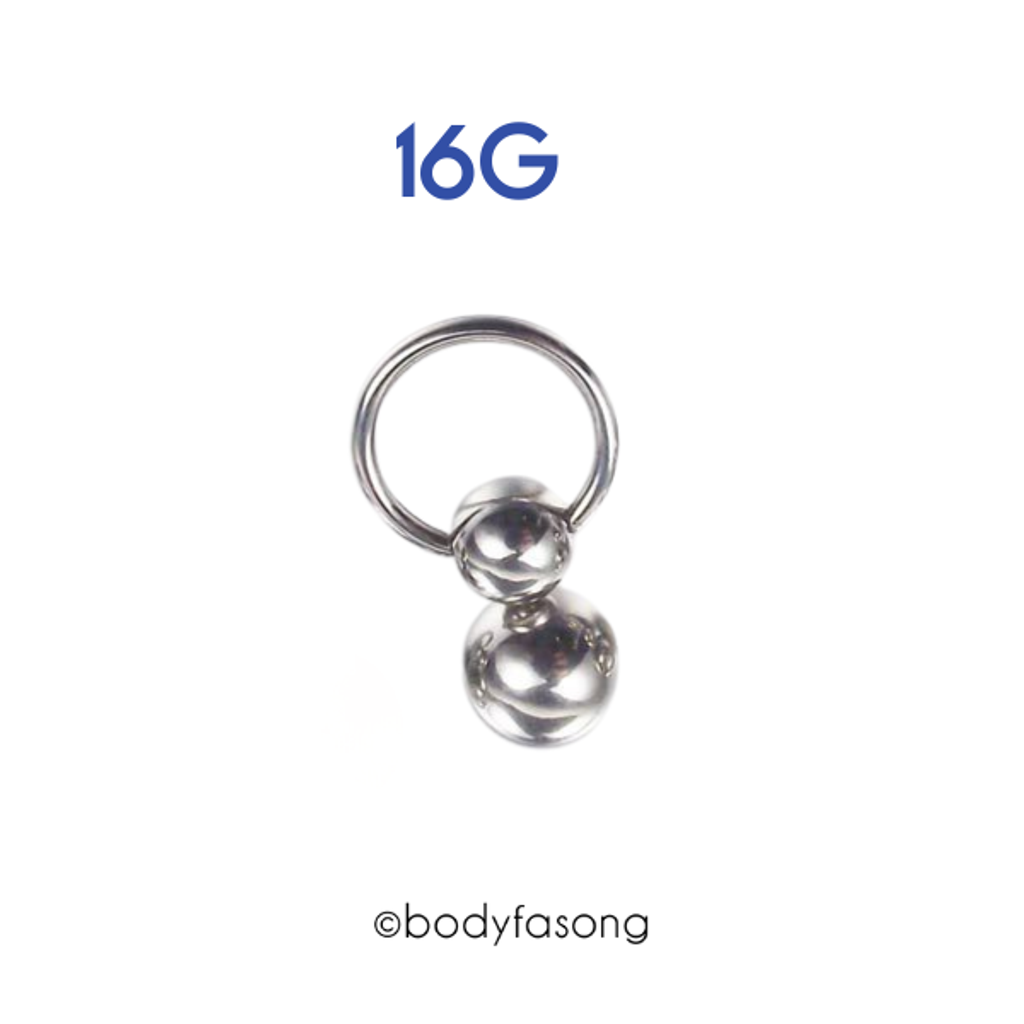 雙球封閉環-細針16G 內徑10mm