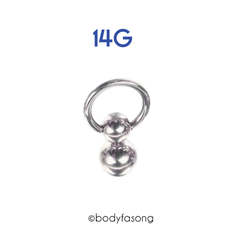 雙球封閉環-粗針14G 內徑10mm