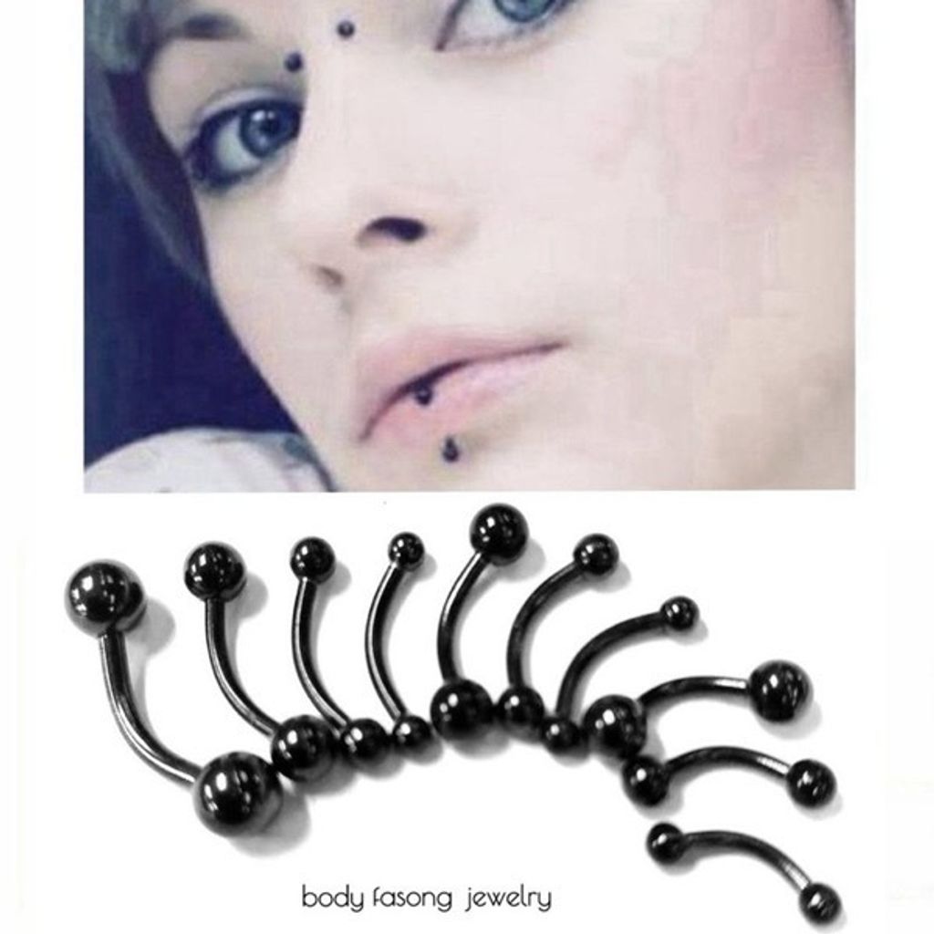 16G黑鈦鋼珠 彎曲槓鈴