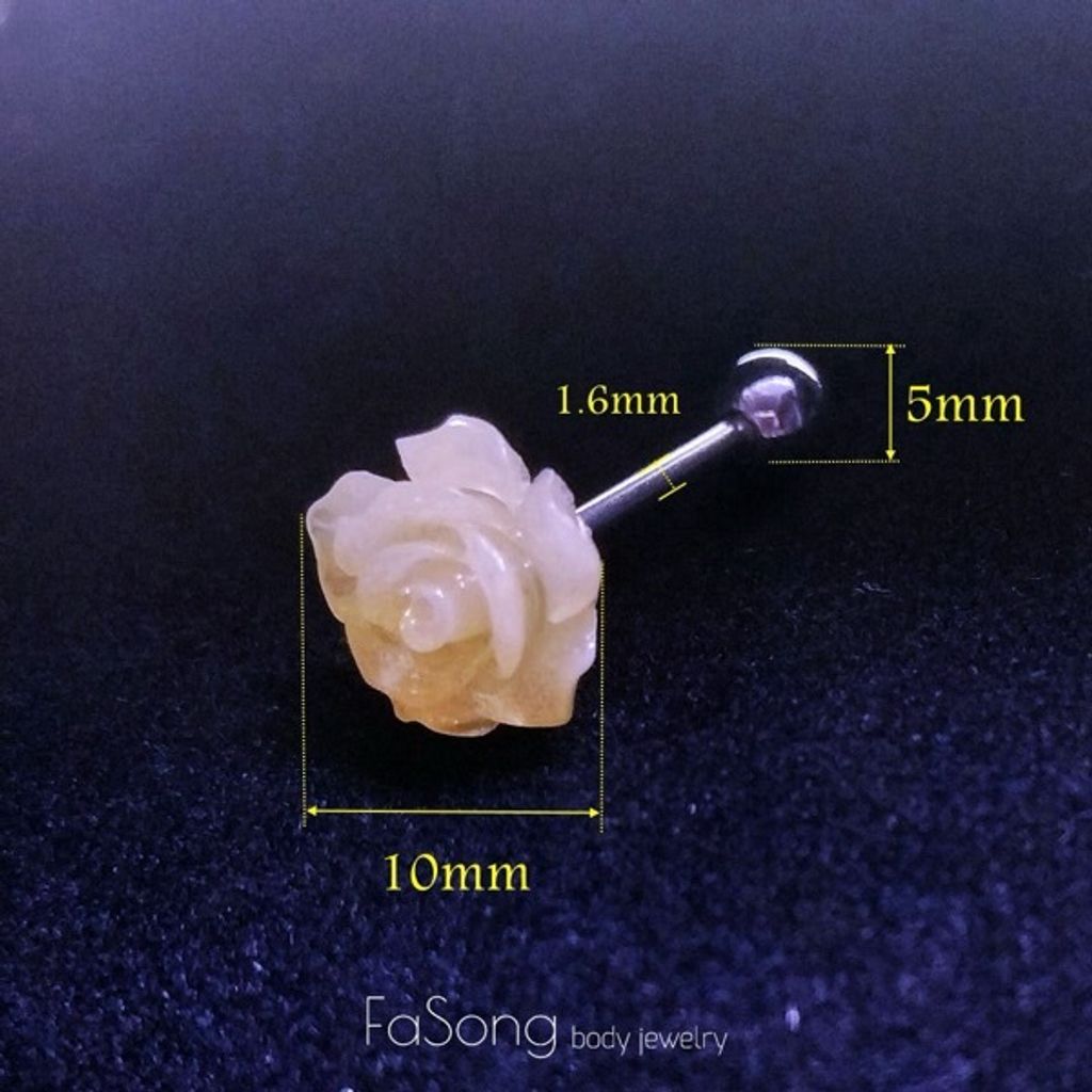 舌環_黃色玫瑰_尺寸描述
