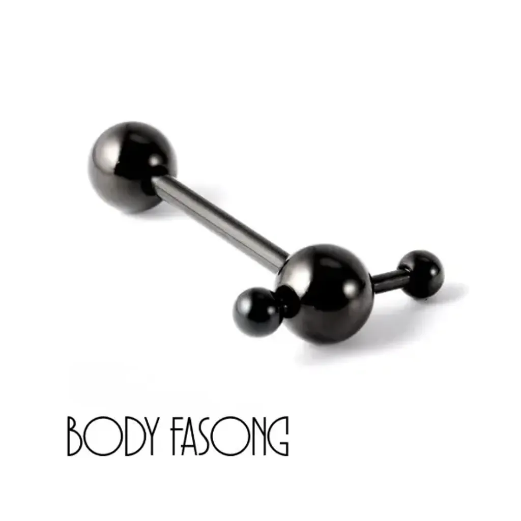 舌環-黑色小棒槌