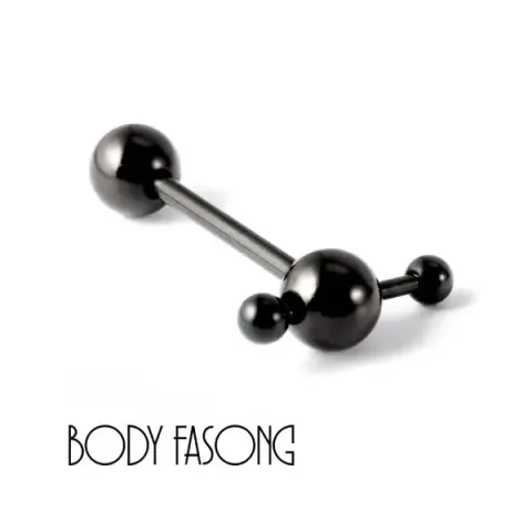 舌環-黑色小棒槌