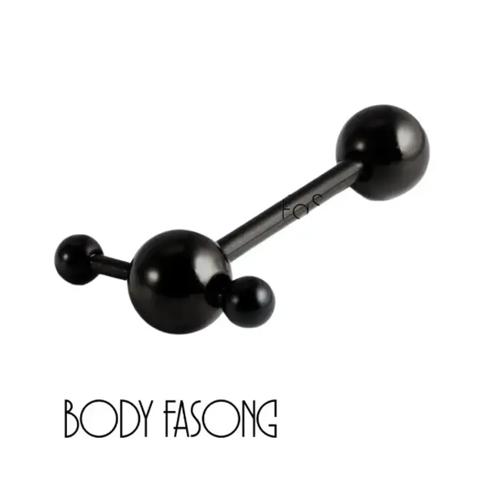 舌環-黑色小棒槌