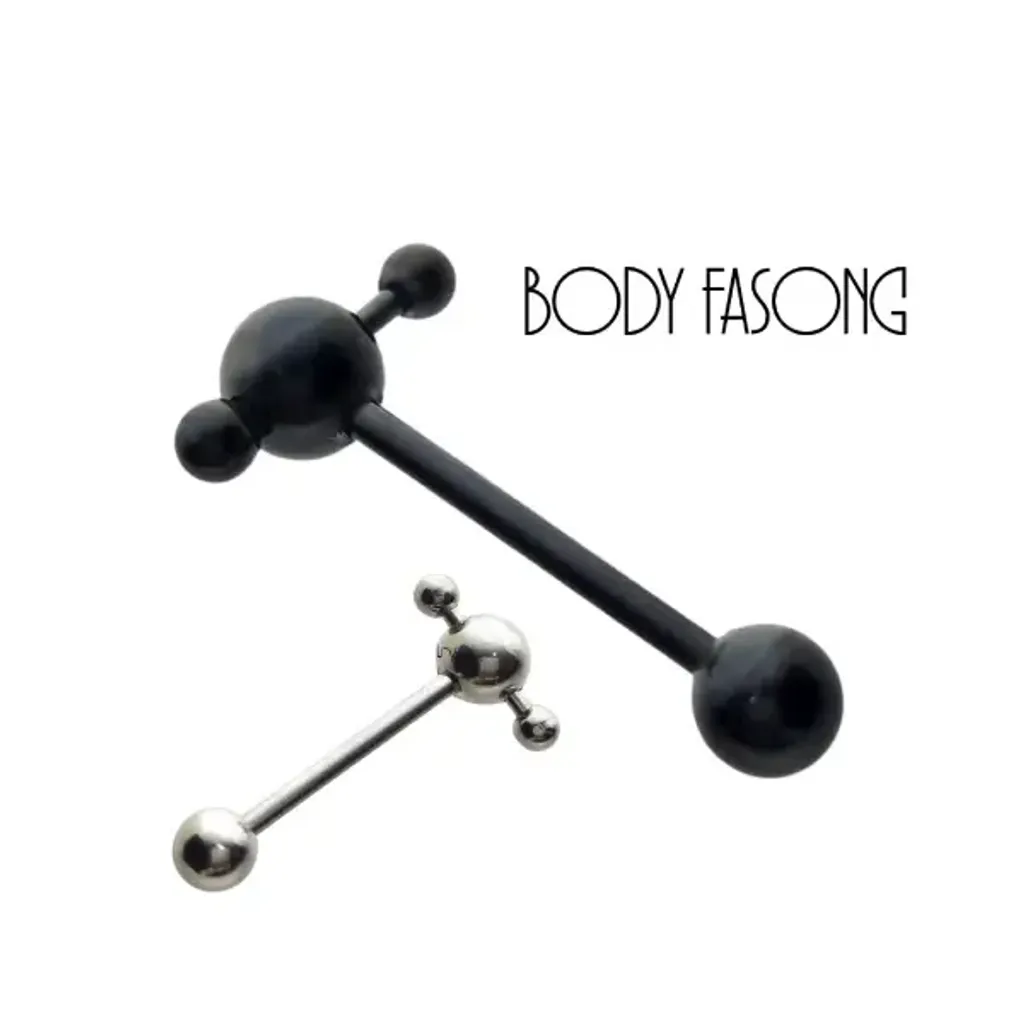 舌環-黑色小棒槌